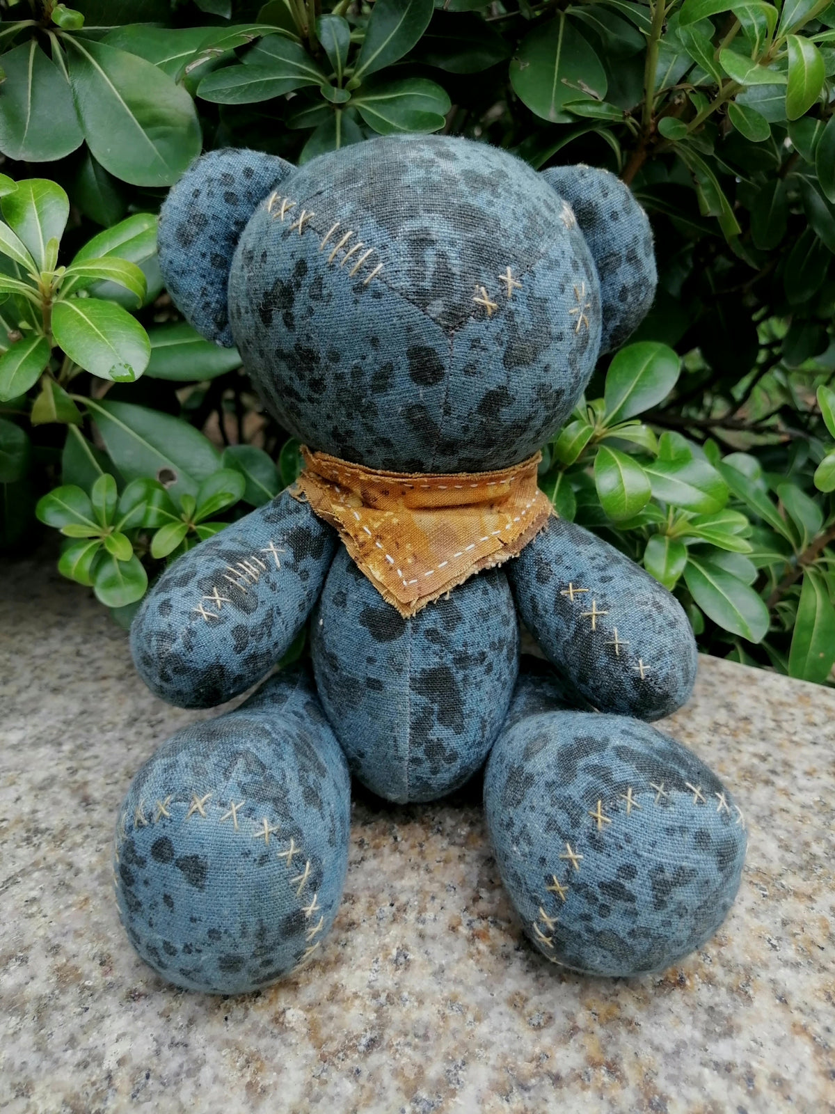 Handmade Cloth Bear with Jointed Limbs 27cm