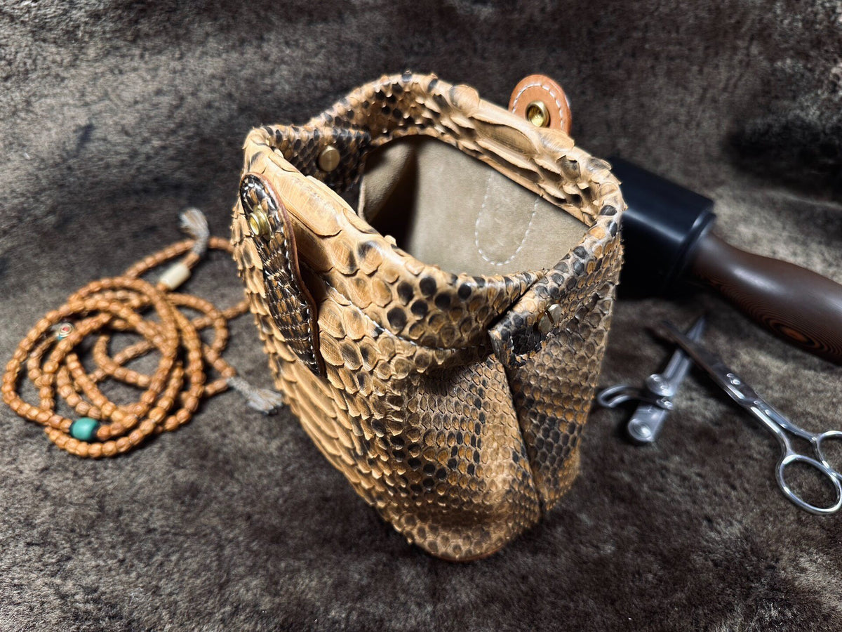 Dragon Scale Leather Storage Bag