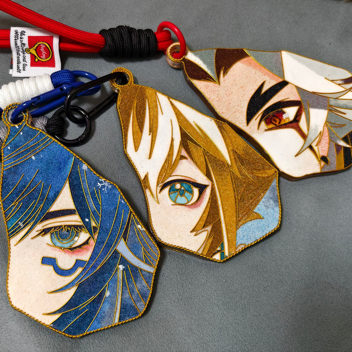 Cloisonne Gorou Keychain Acrylic Wire Art