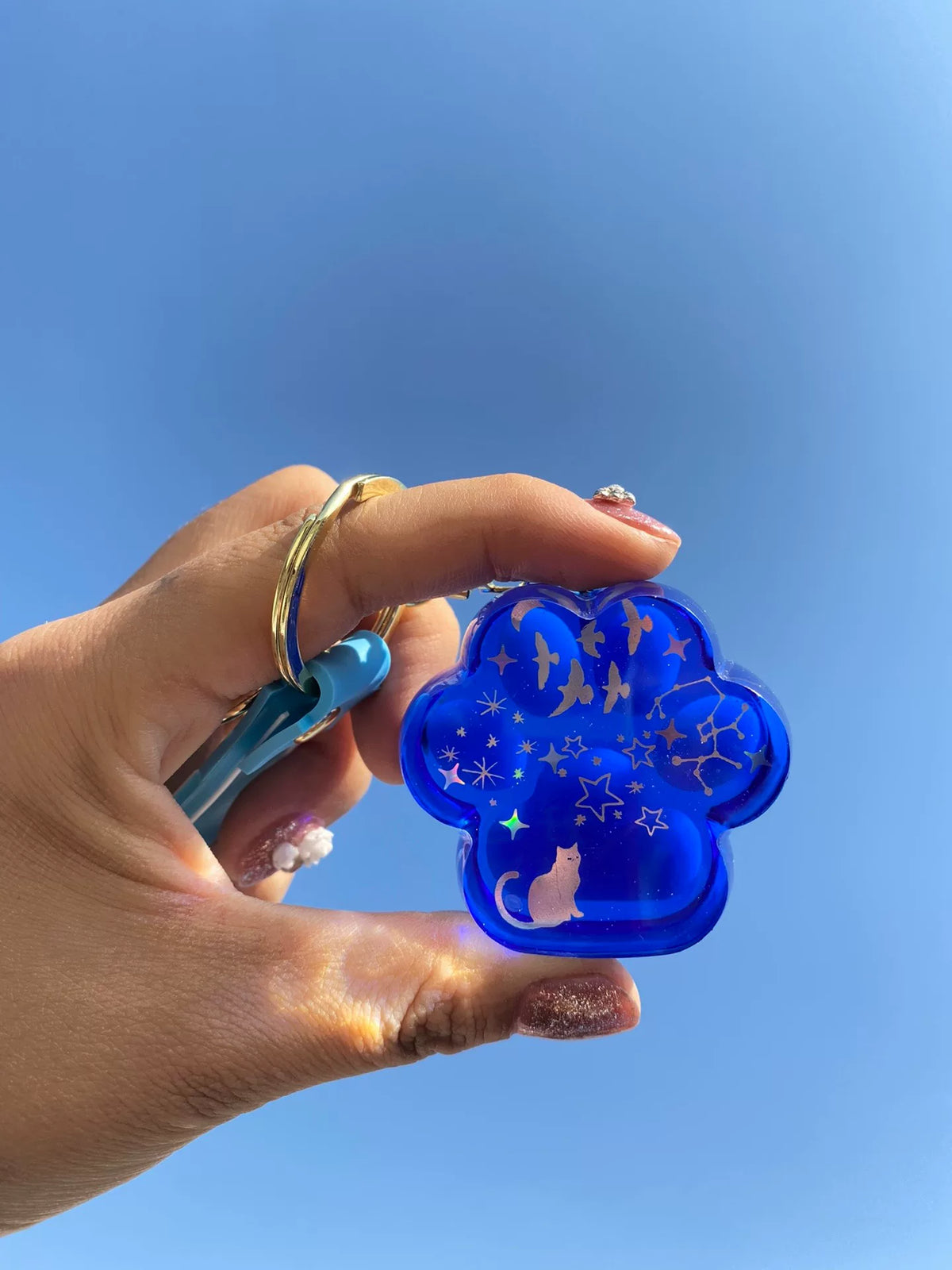 Hars Kattenpenhanger Blauw Celestial