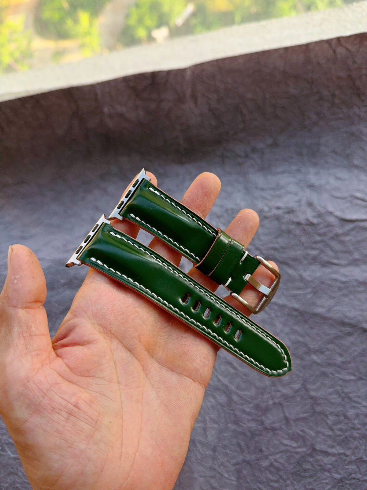 Apple Watch Shell Cordovan Leather Strap
