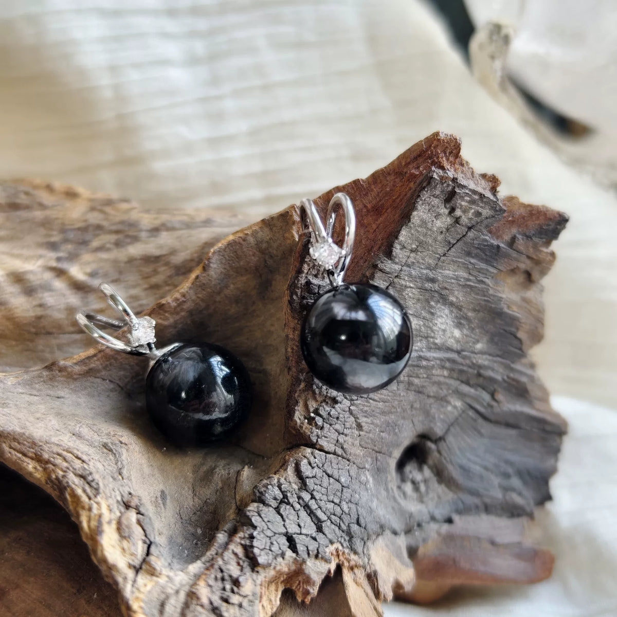 Goldstone Ear Bone Clip Titanium Staal