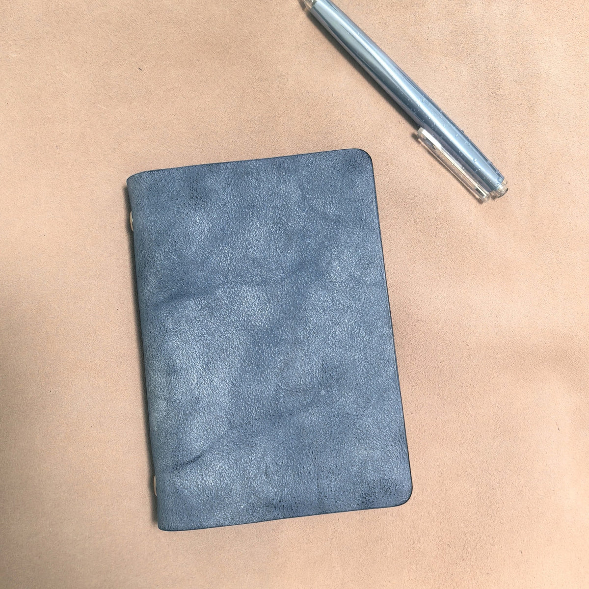 Italian Leather A7 Loose Leaf Notebook 15 Ring