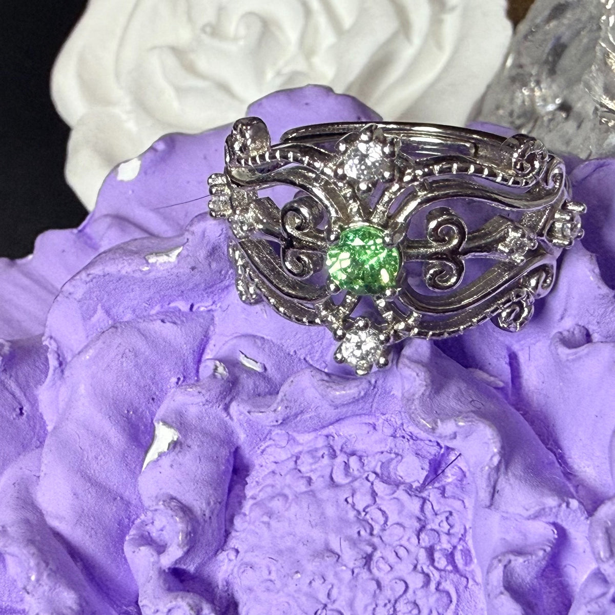 Tsarmor Filigran-Ring, offen, aus Sterlingsilber