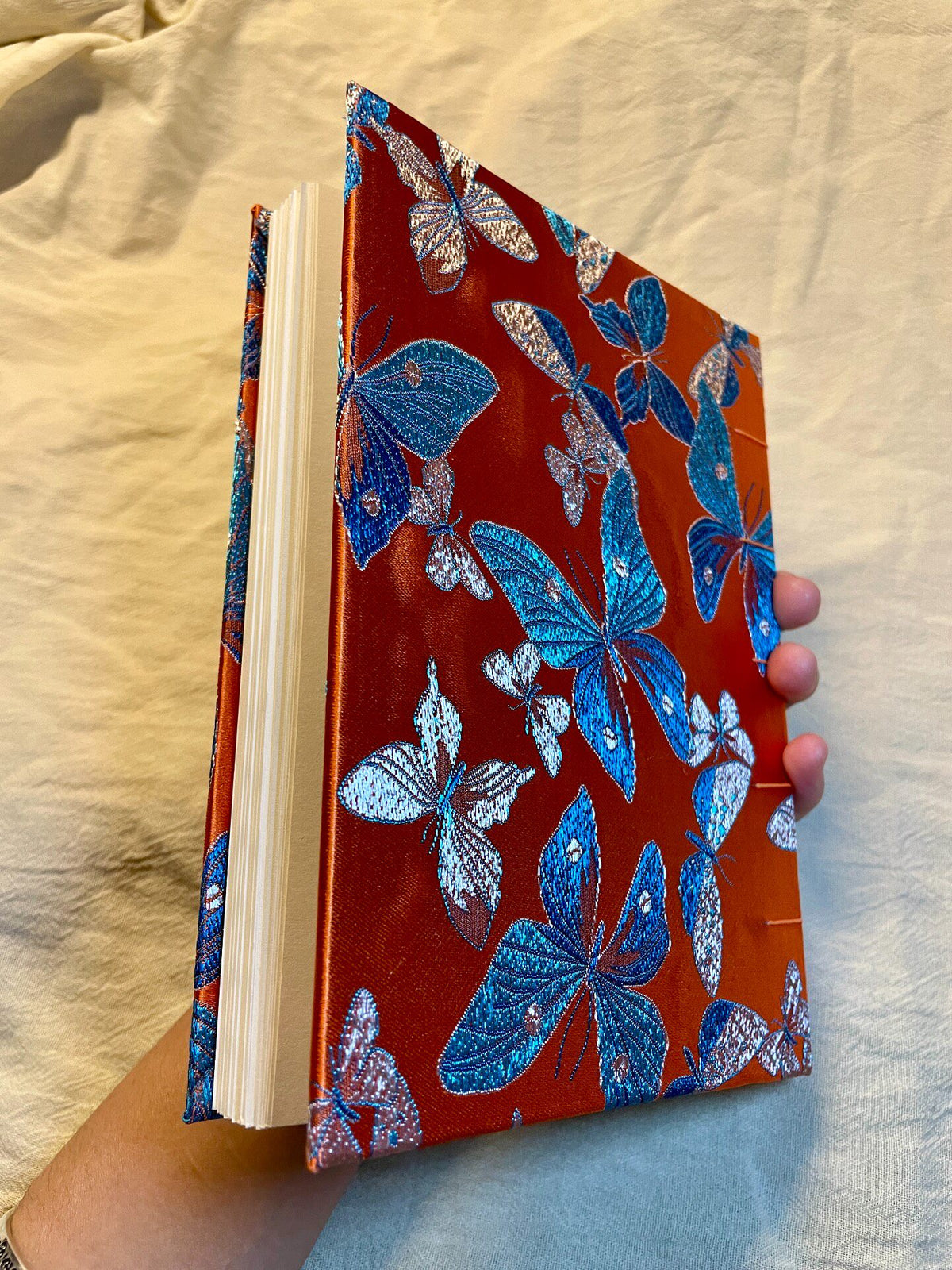 Handmade Notebook Butterfly Jacquard Hardcover