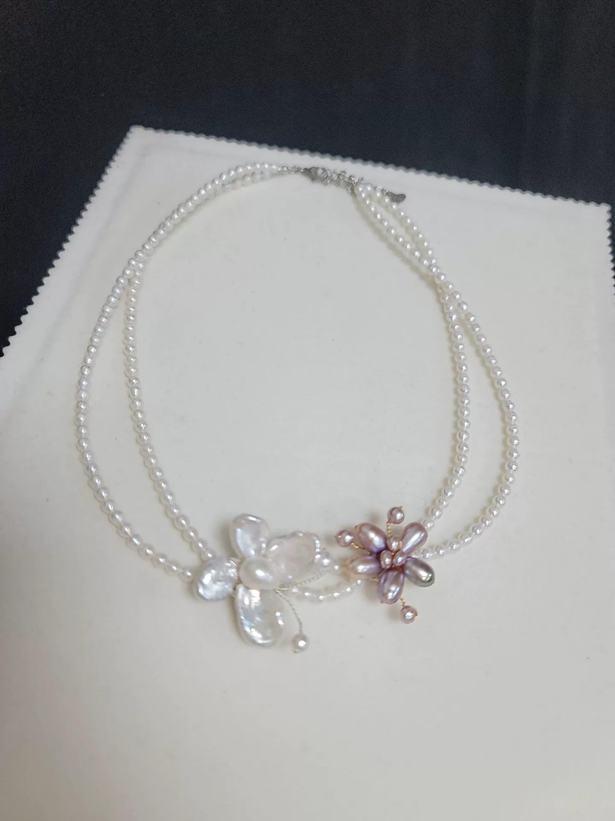 Natural Pearl Double Layer Necklace