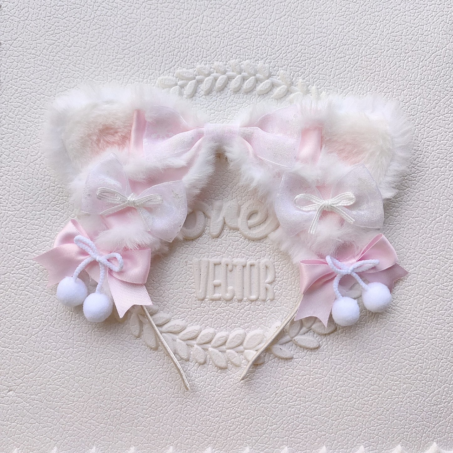 Plush Snowflake Cat Ear Headband Lolita Hair Accessory