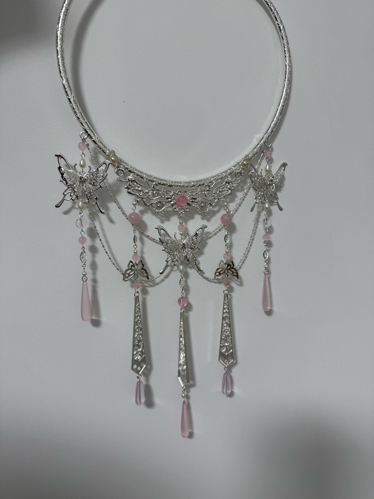 Cosplay Choker Neck Ring with Pendant