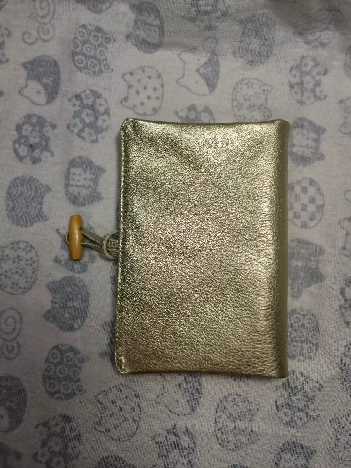Funda para agenda A6 en piel de cordero Ashford Style dorado