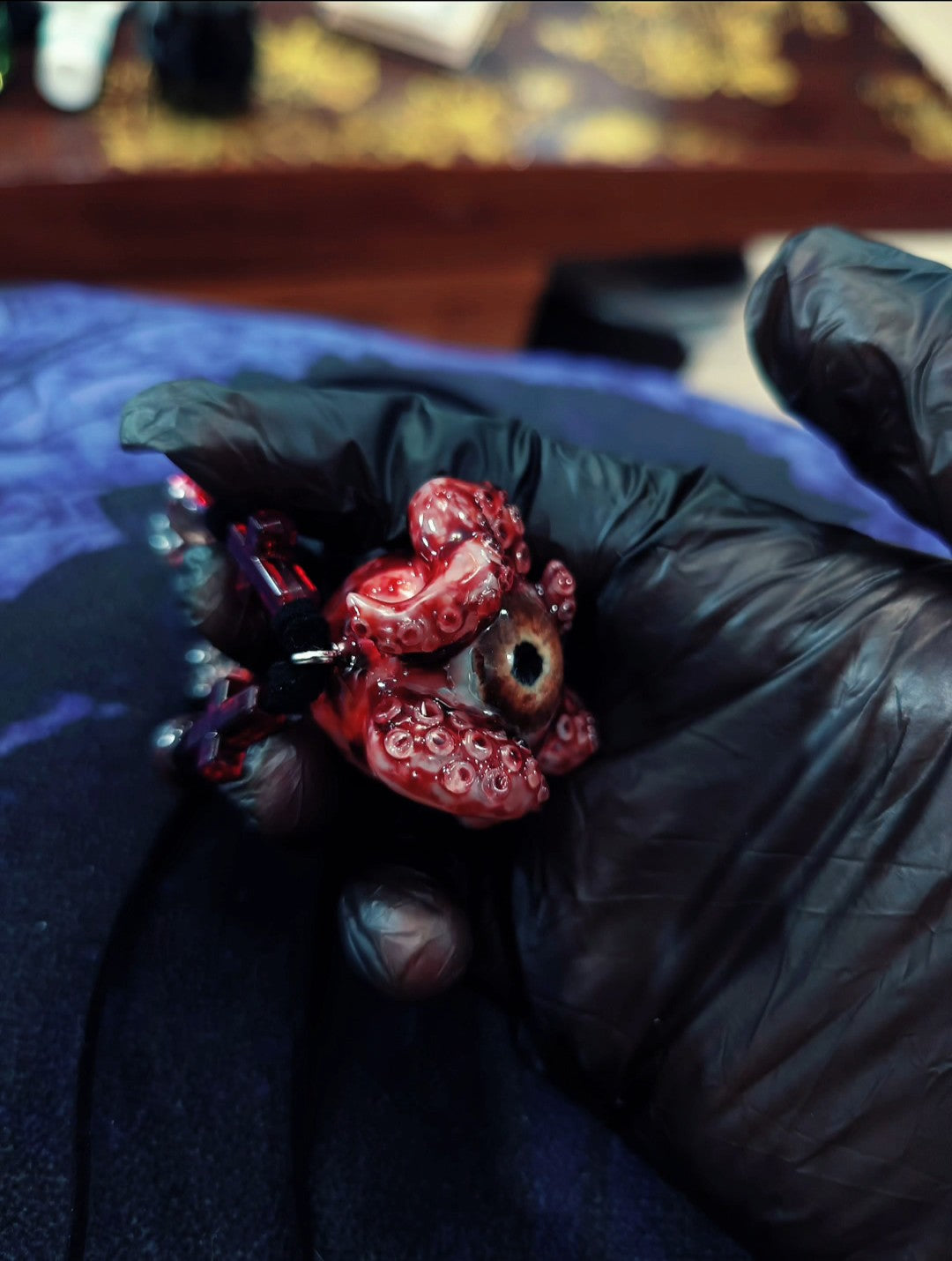 Cthulhu Eye Tentacle Resin Pendant