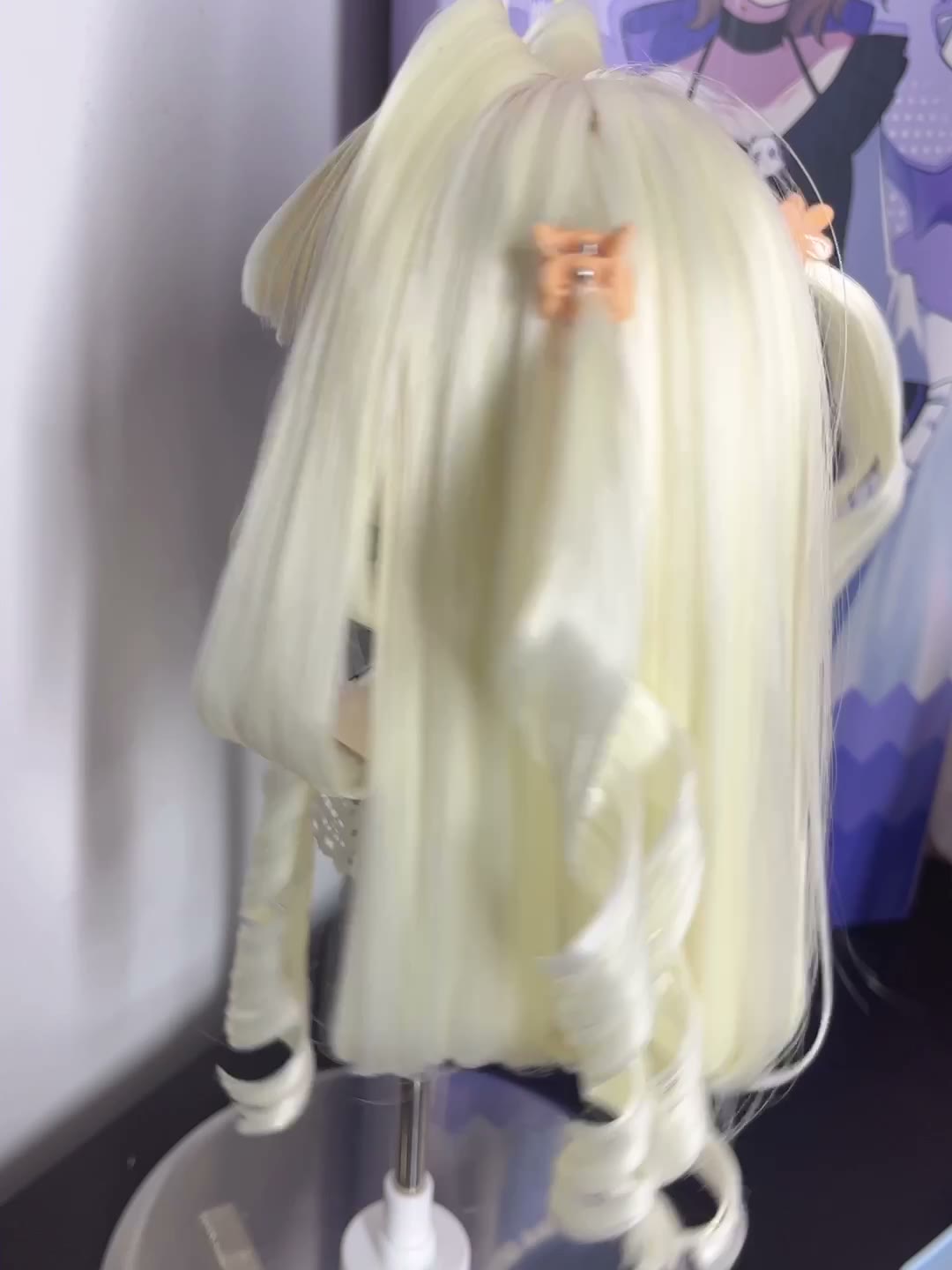 Doll Wig with Bunny Ear Curls