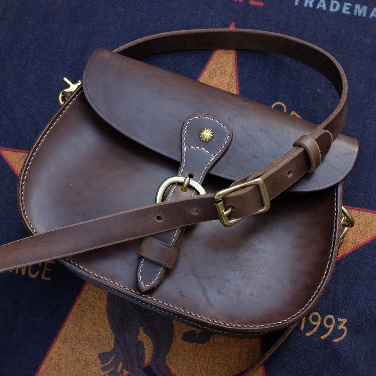 Horween CXL Leather Women Saddle Bag