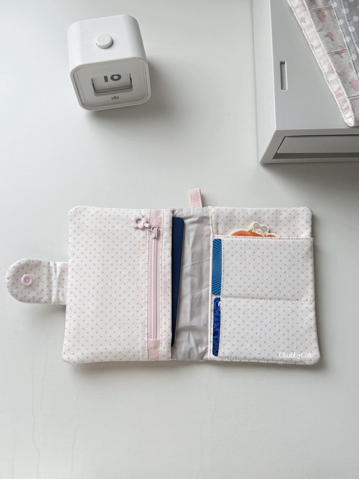 Quilted Doll Collar Passport Holder