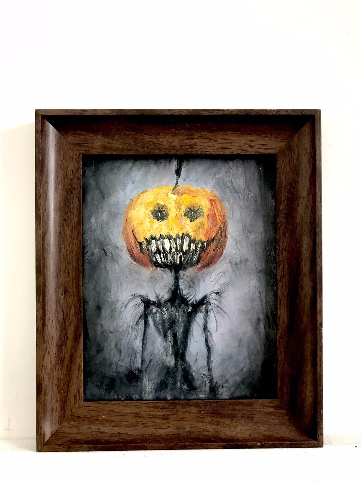 Original Hand Painted Pumpkin Oil Painting