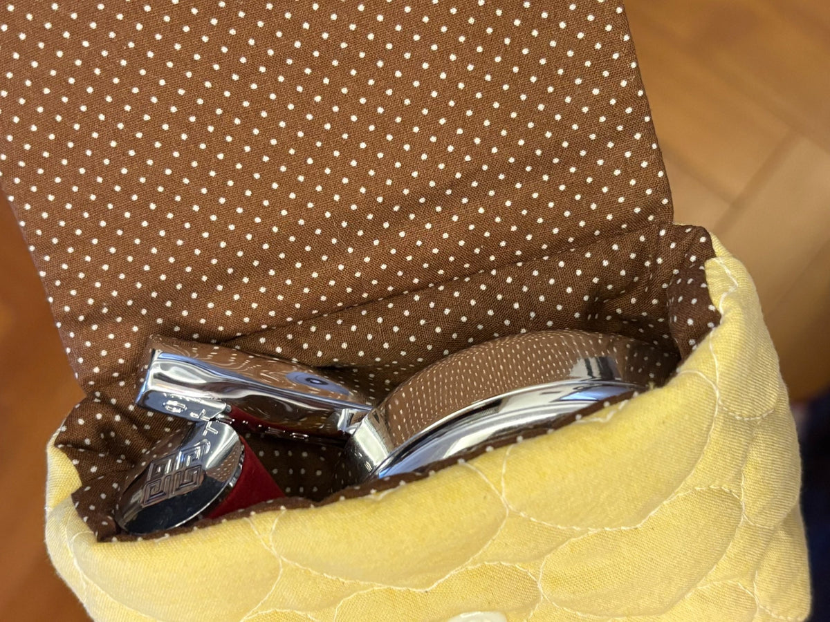 Patchwork Polka Dot Storage Pouch for Cosmetics