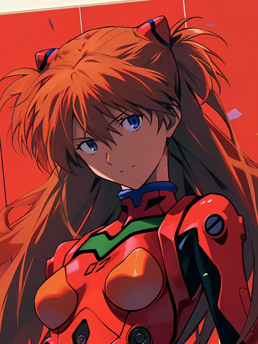 Evangelion Asuka Framed Anime Art Print