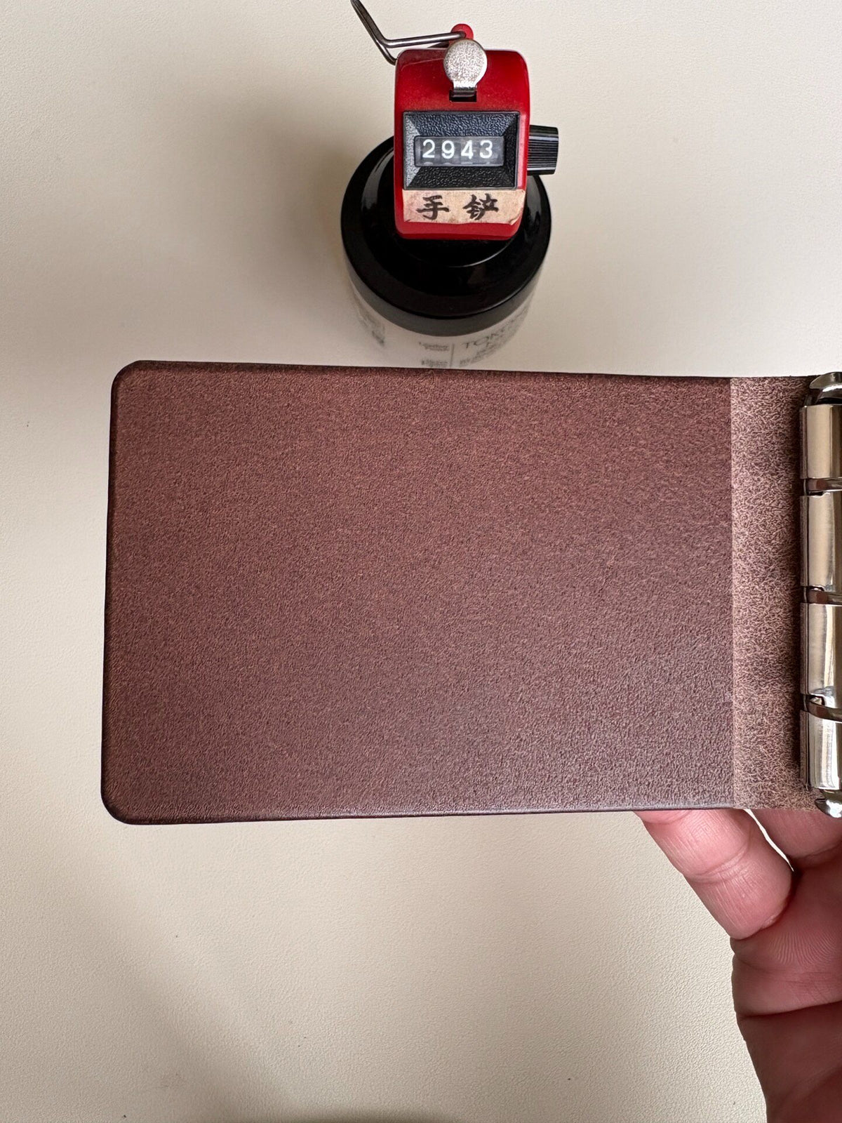 Buttero Leather A9 Six-Ring Binder