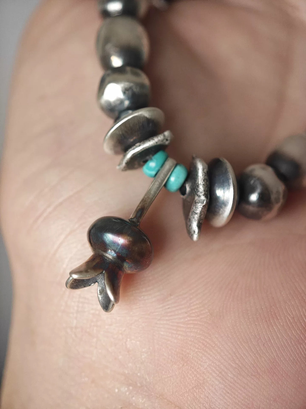 Pulsera de Turquesa Navajo en Plata de Ley 925