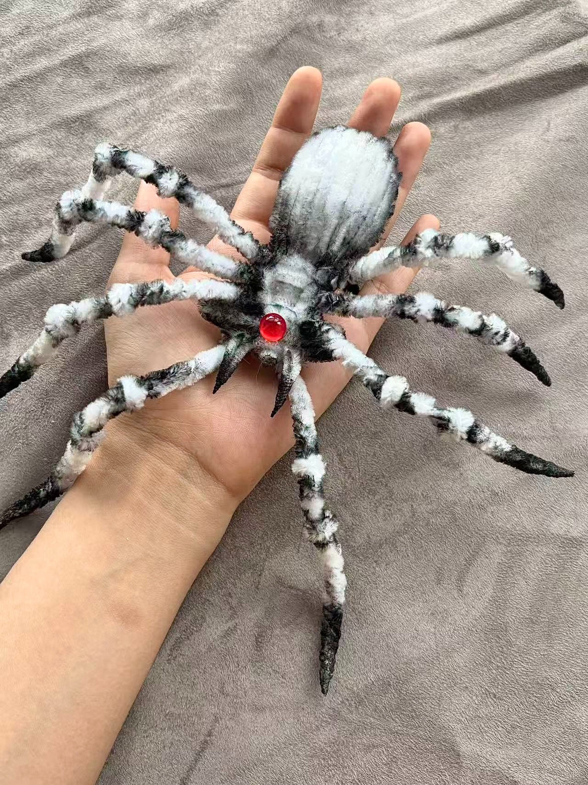 Handmade Chenille Spider Plush Toy
