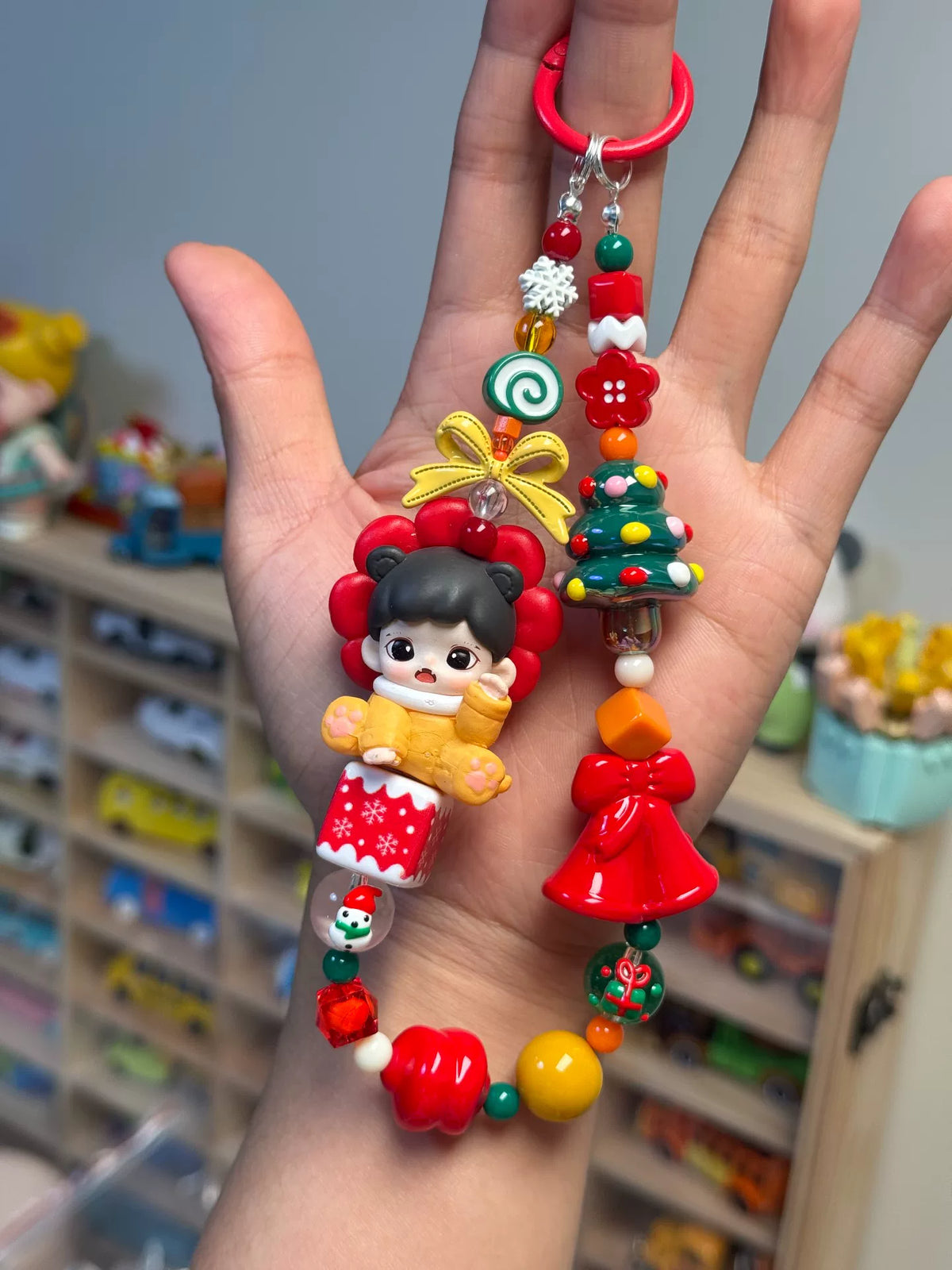 Kerst Zarra Pop Telefoonkoord Sleutelhanger