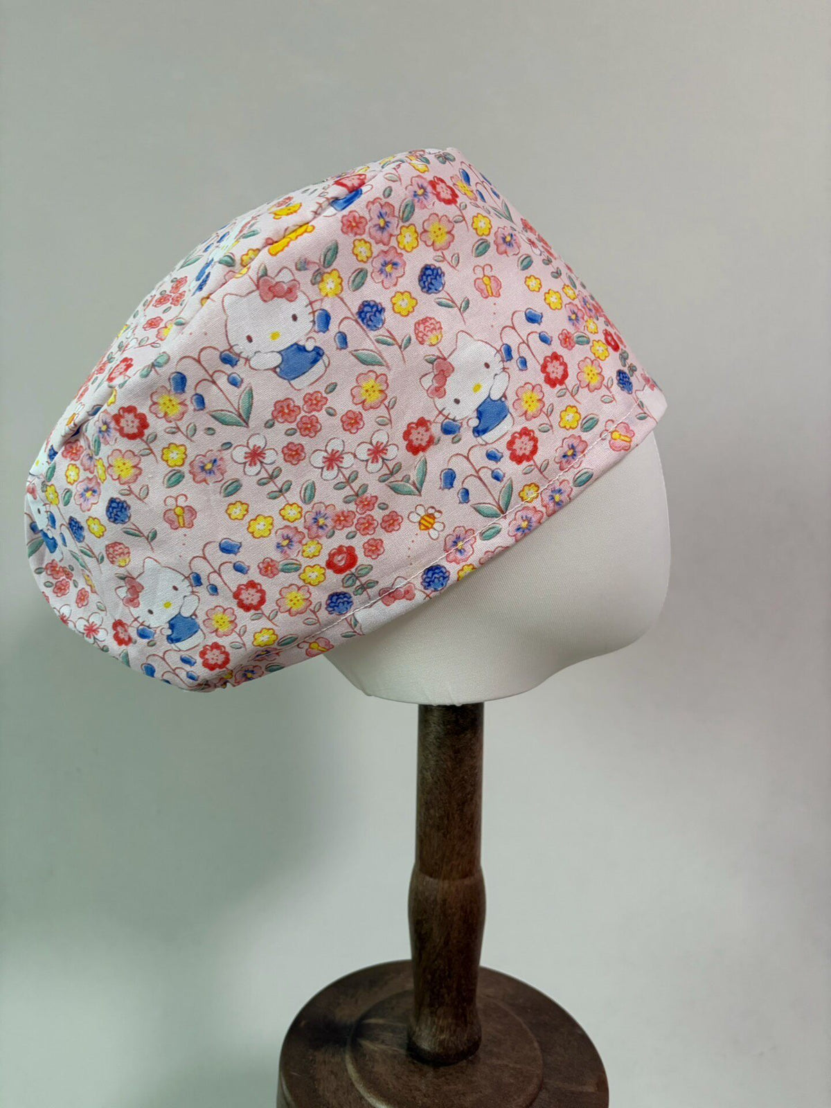 Pink Kitty 20 Count Cotton Surgical Cap