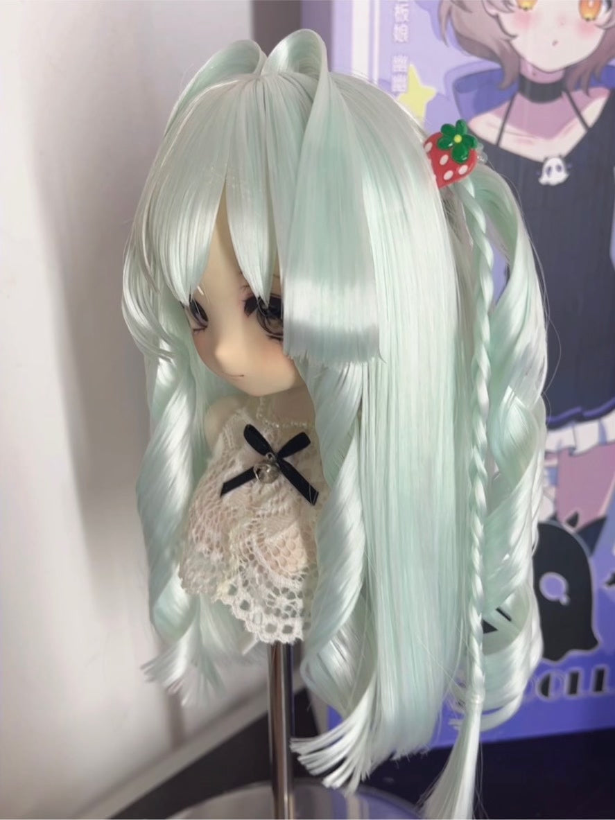 Mint Green Twin Tail Doll Wig