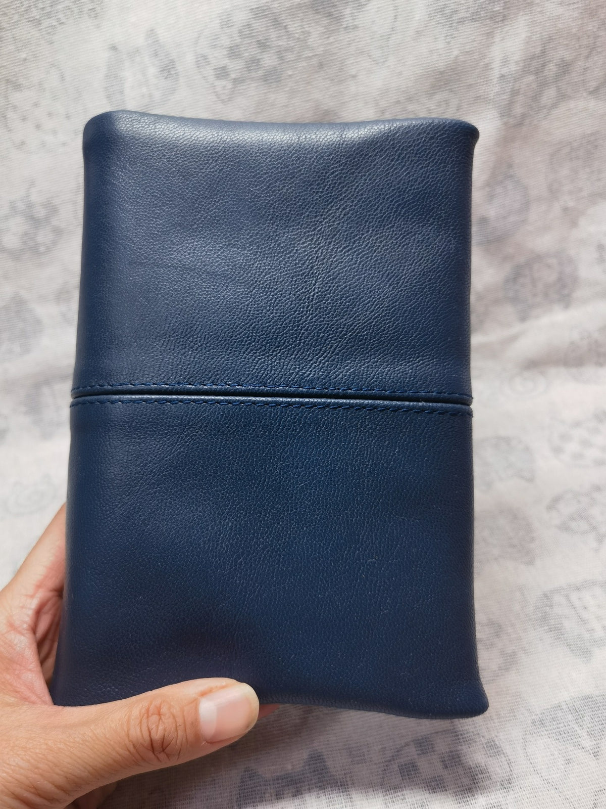 Blue Sheepskin A6 Six Ring Journal Cover