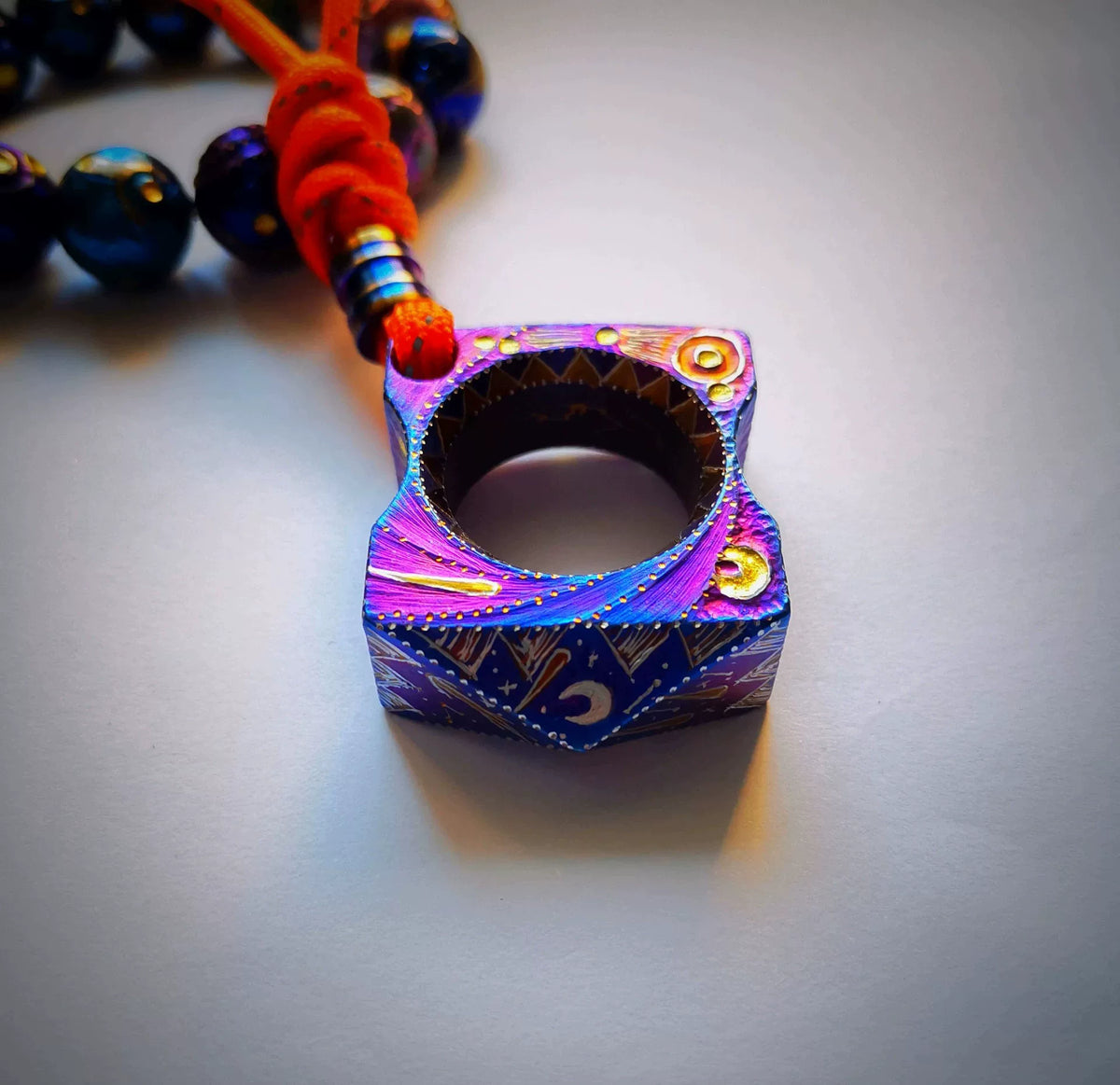 チタン合金 指輪 ペンダント キーチェーン