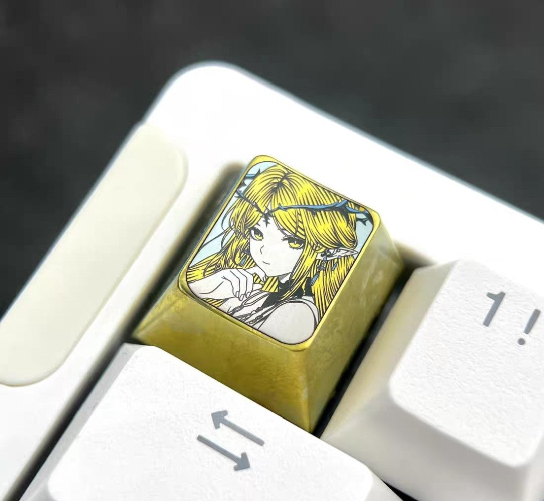 Wuthering Waves Katiya 1u Titanium Keycap