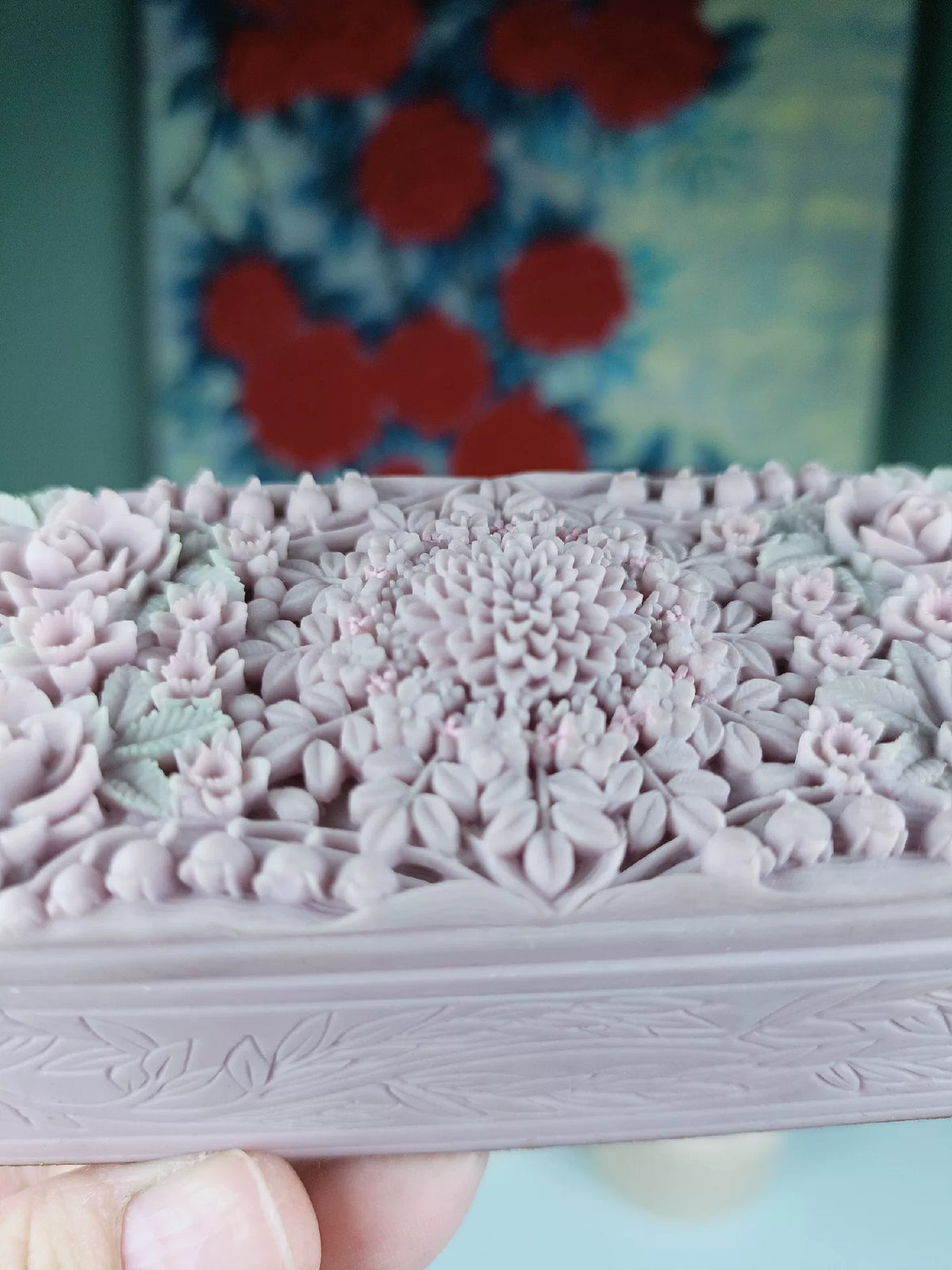 Rectangular Food Grade Silicone Floral Mold