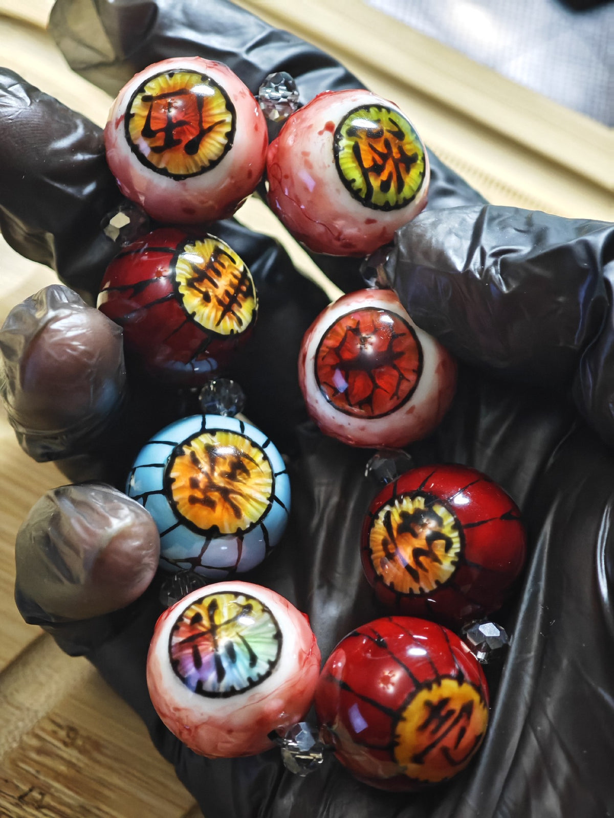 Demon Slayer Eyeball Resin Bracelet 2cm