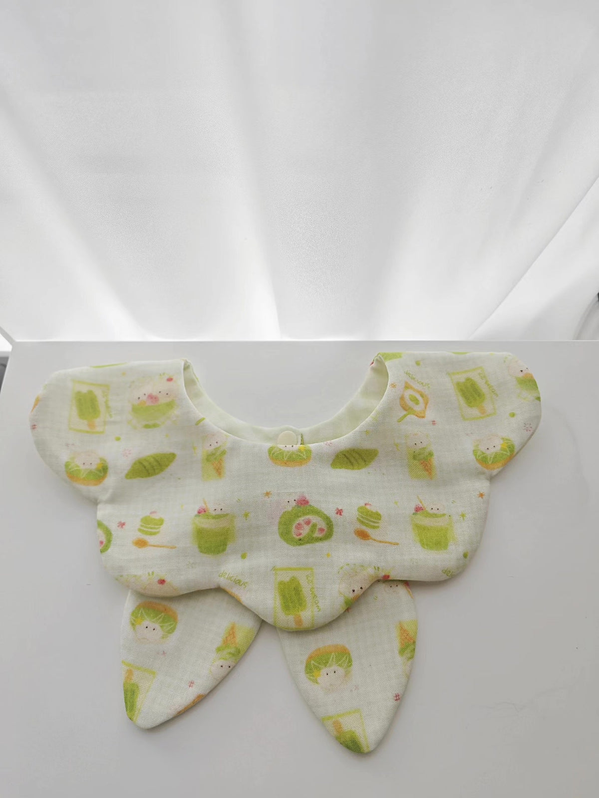 Handmade Cotton Gauze Baby Bib with Bunny Ears