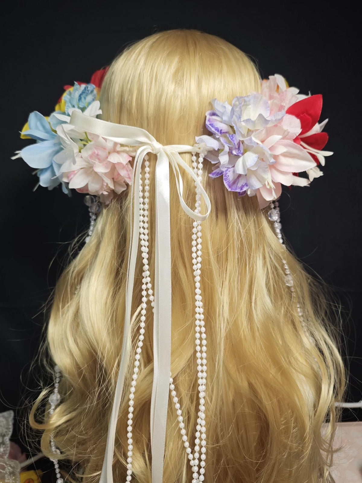 Handmade Lily Flower Wreath Headpiece