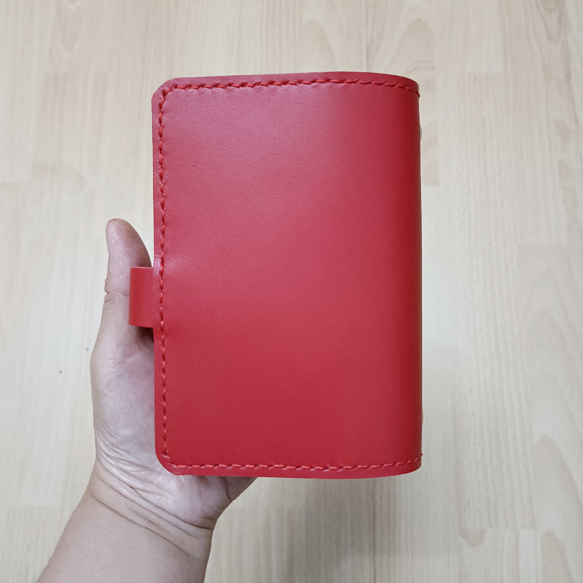 Red Leather A7 Loose Leaf Notebook