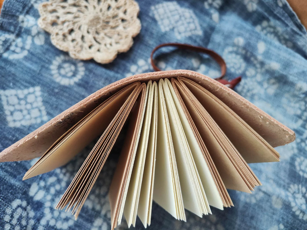 Handmade Leather Journal Light Tan Cowhide