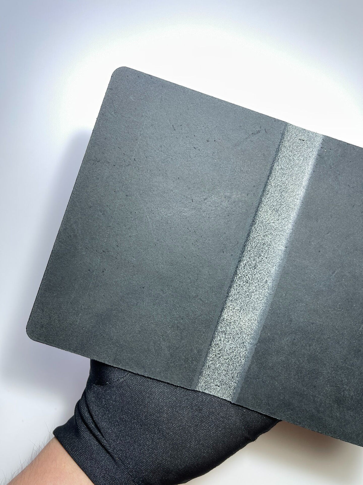 Handmade Leather A7 Notebook with Metal Spine