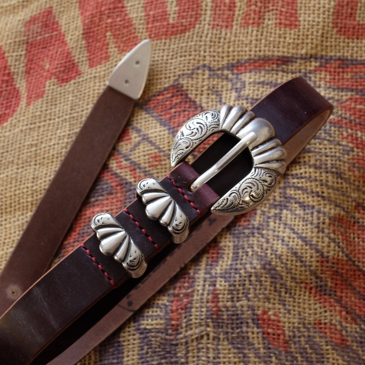 Vintage Leather Belt Set