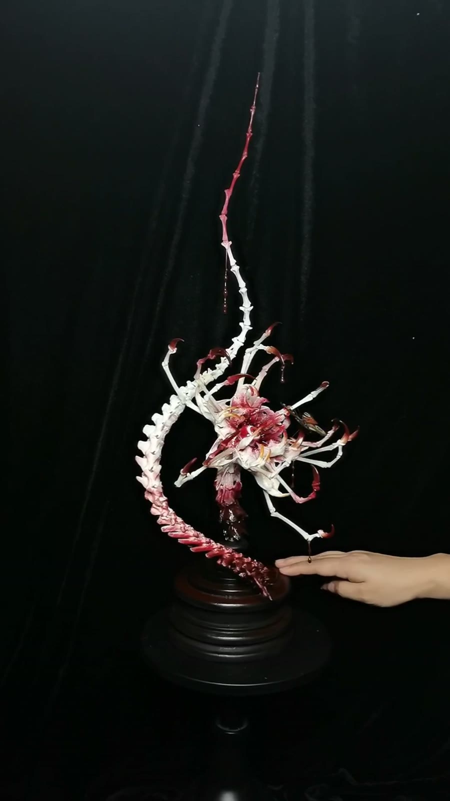 Flower Demon Devour Sculptural Figure with Skeletal Arms