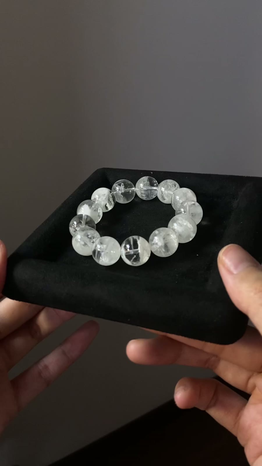 Bracciale con perle in Quarzo Phantom Snowflake bianco