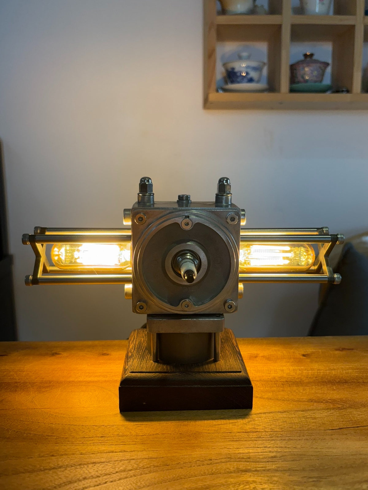 Steampunk Dual Head Mechanical Desk Lamp