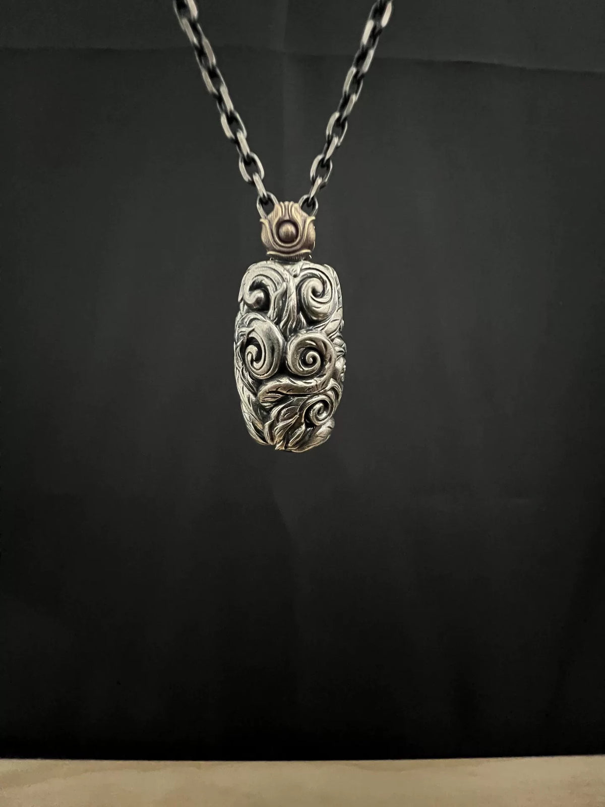Pendente in argento 925 volpe a nove code