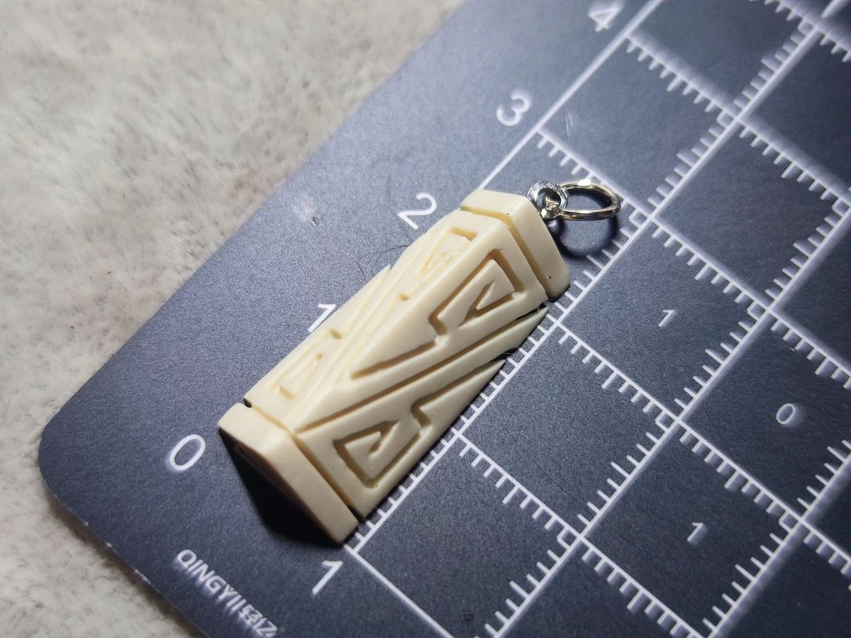 Hand-Carved Mammoth Ivory Pendant Charm