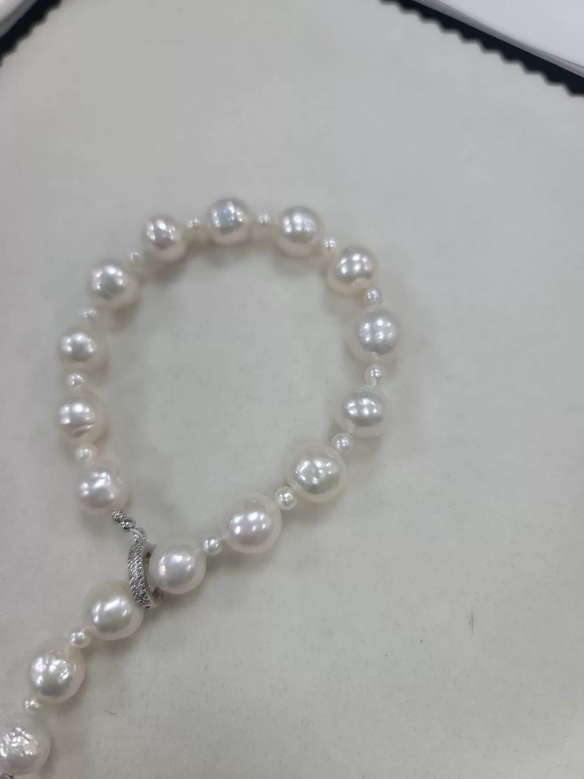 Freshwater Pearl Bracelet with Butterfly Charm