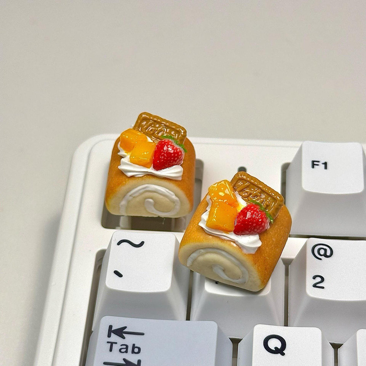Swiss Roll Artisan Keycap Resin Clay