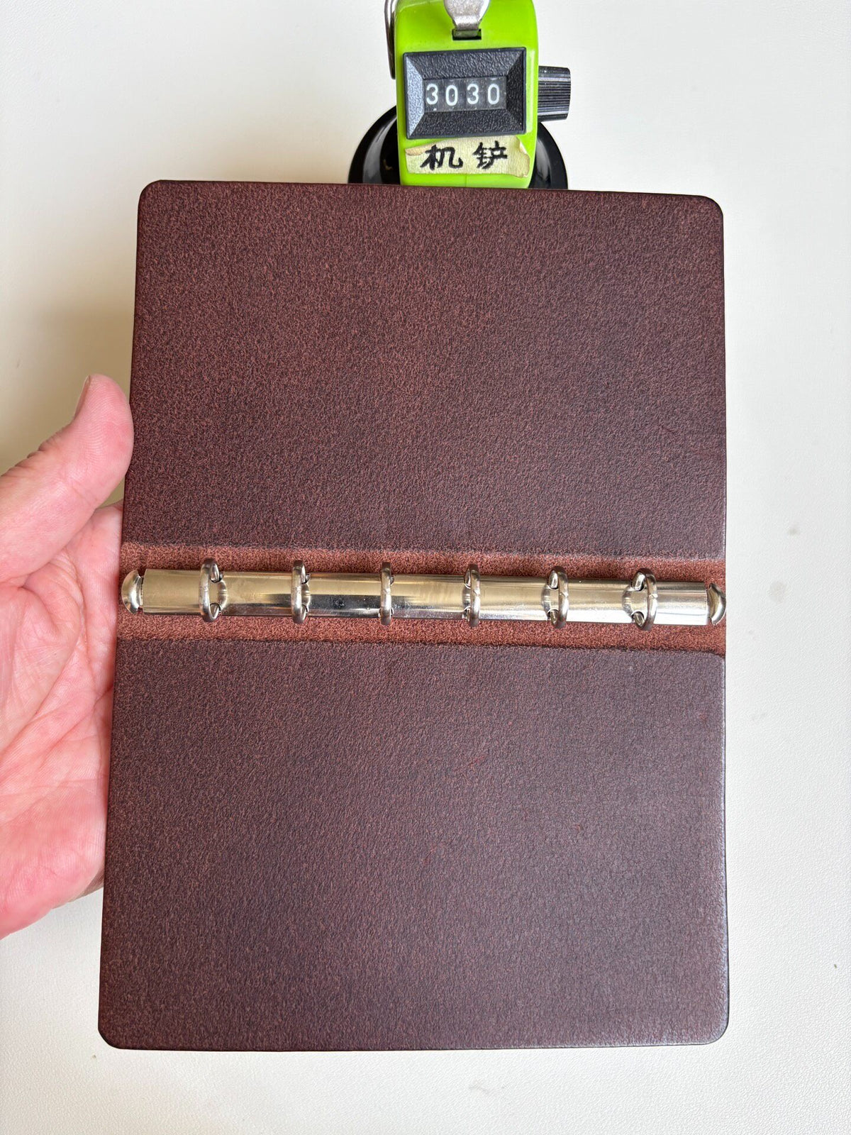 Handcrafted A7 Leather Binder Six Ring