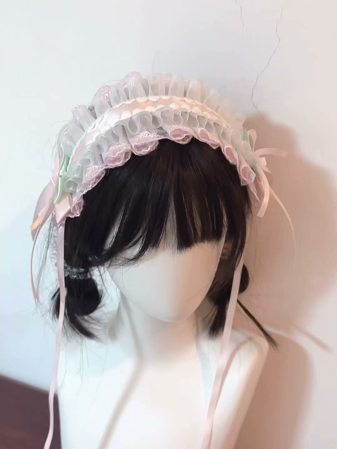Pink Mint Green Lolita Handmade Headband