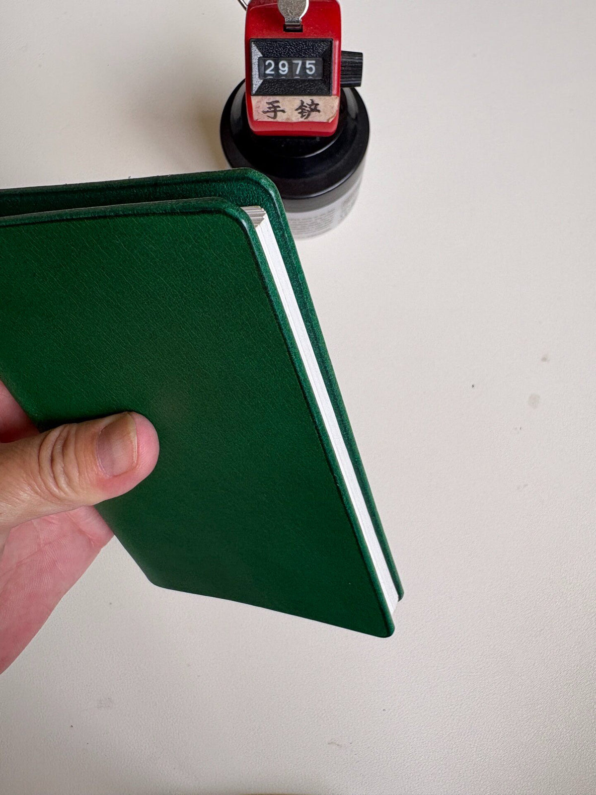 A7 Leather Binder Buttero Green Six Ring