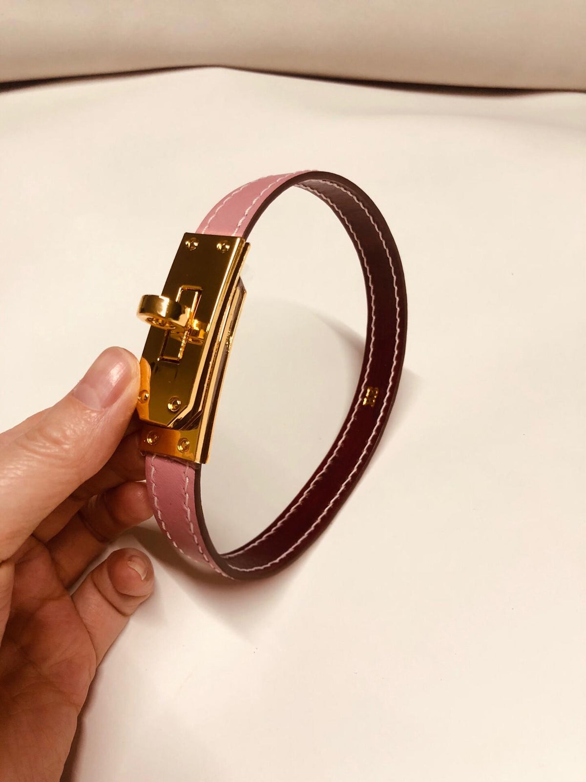 Sheepskin Leather Choker Neck Collar Small