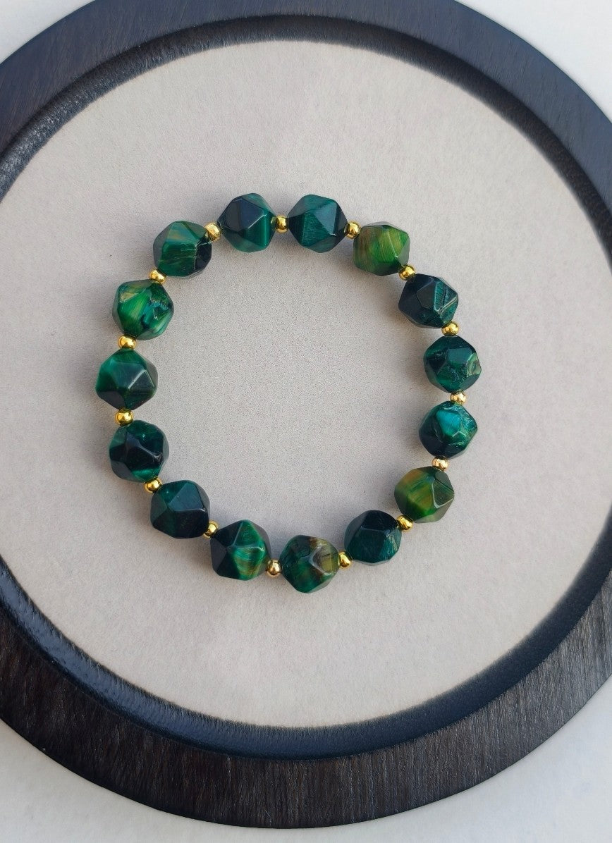 Green Tiger Eye Stone Bracelet
