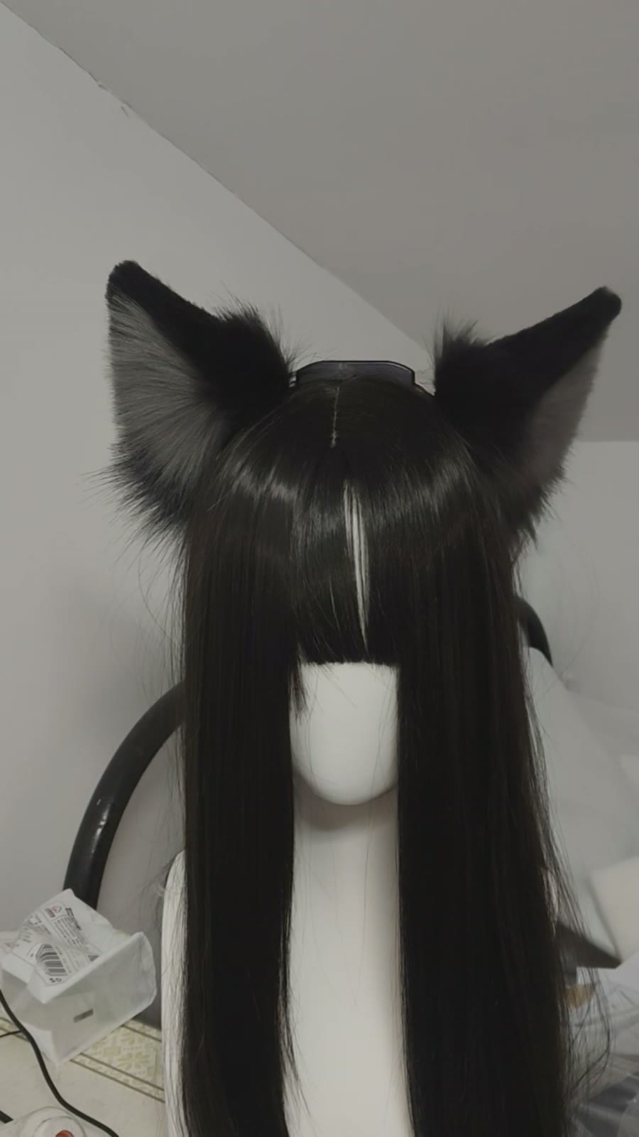 Motion Sensing Electric Wolf Cat Ears Headband